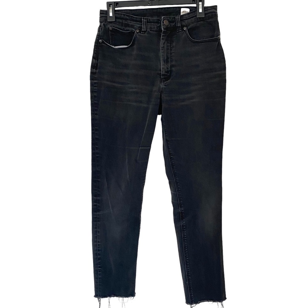 La Vie Rebecca Taylor Ines High Rise Slim Stretch Raw Hem Ankle Jeans, Size 28